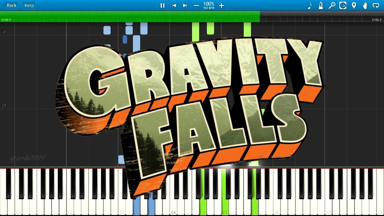 Gravity Falls Theme Piano Cover Grande1899 Shazam - gravity falls theme song on roblox piano