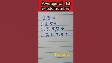 #only 2second #Average of n- odd number #Short Tricks