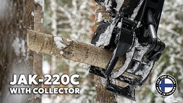 JAK-220C Tree Shear With Collector | Excavator Attachments | Jak.fi