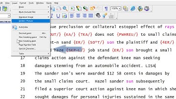 Inserting Special Characters