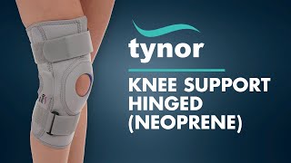 Tynor KNEE SUPPORT HINGED NEOPRENE (J01) for controlled compression around the knee. screenshot 5