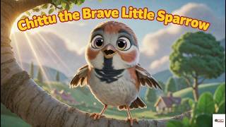 Chittu the Brave Little Sparrow 🐦💪 | Kids Moral Story | English Cartoon Story