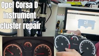 Opel Corsa D instrument cluster repair