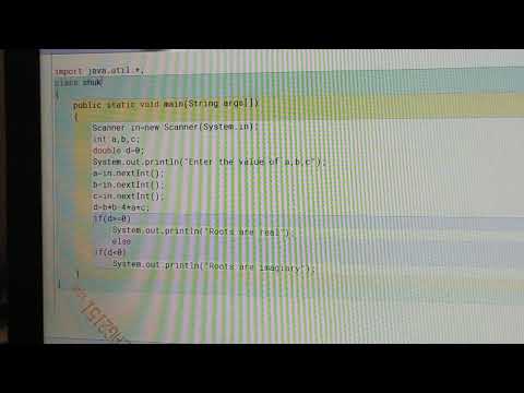 How to find discriminant in java