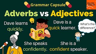 Adjectives Vs Adverbs || Grammar Capsule 23 || shorts