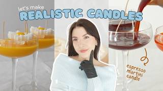 make CANDLES with me | how I make & pack my realistic candles for Shopify orders 🍸📦🕯  ep.2