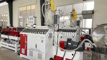 high speed pp pe single wall corrugated pipe machine , pp hdpe corruaged pipe extruder machine