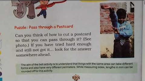 CLASS -5 MATHS |CH-11  PASS THROUGH A POSTCARD