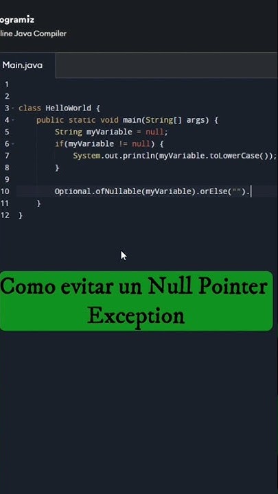 Solución Null Pointer Exception 🚀 #java #coding #programación #short ...
