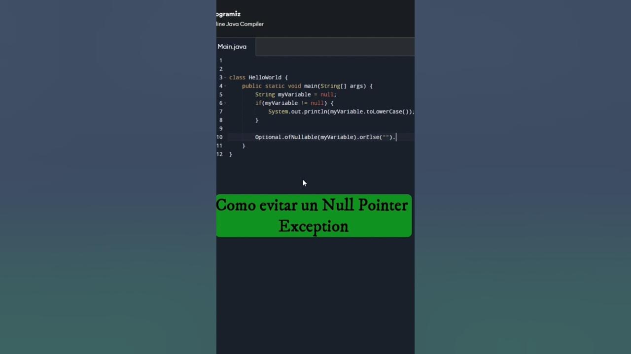 Solución Null Pointer Exception 🚀 #java #coding #programación #short ...
