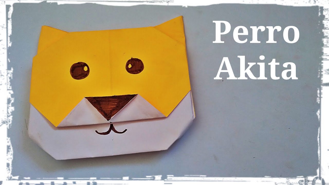 Perro Akita de Papel Origami YouTube