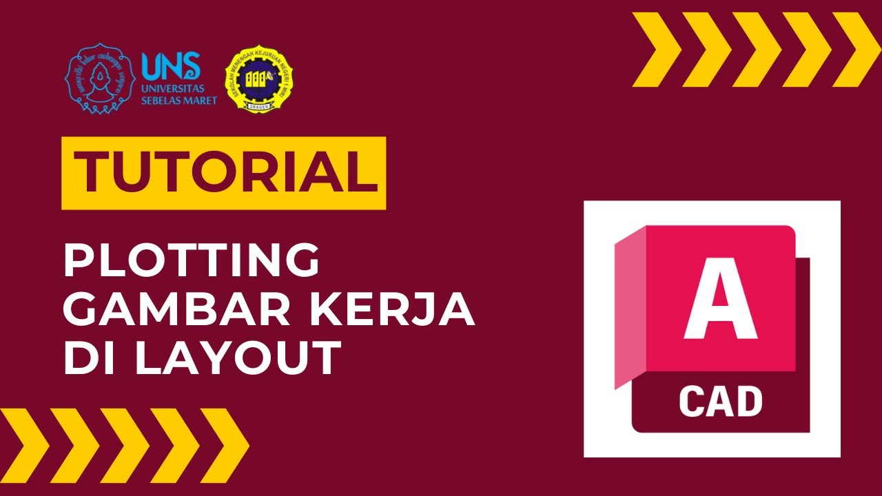 CARA PLOTTING GAMBAR KERJA DI LAYOUT - YouTube