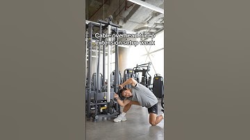 Don’t be caught setting up for overhead tricep extensions like this…