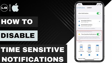 How to Disable Time Sensitive Notifications on iPhone