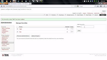 Trac Tutorial - 03 Customizing Ticket System