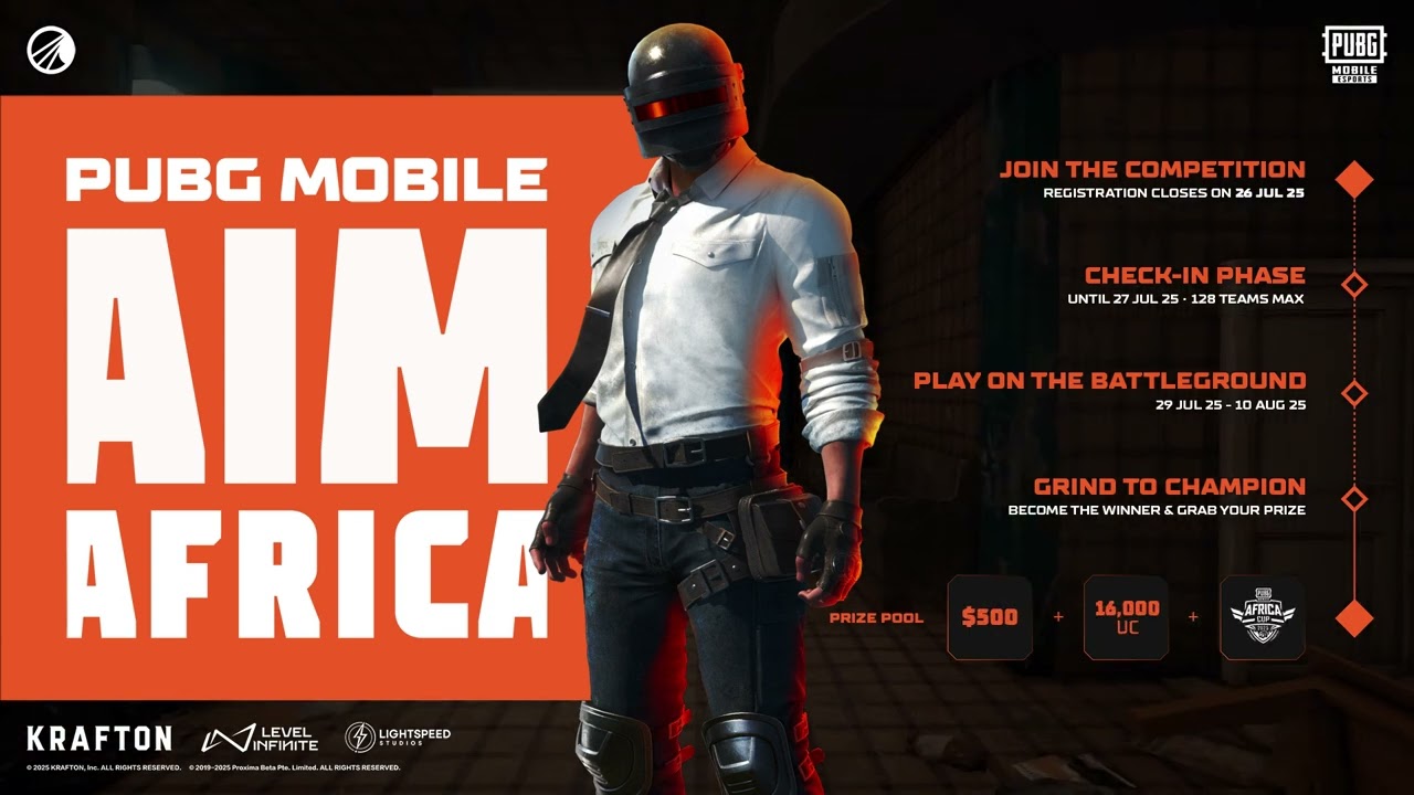PUBG MOBILE : AIM AFRICA ANNOUNCEMENT