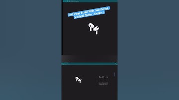 Full Page Scroll With JavaScript, Vertical Slider | Swiper | #shorts #css #javascript #coding