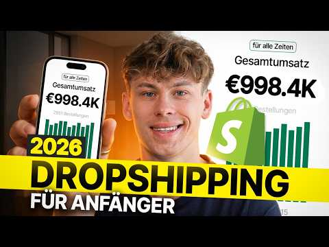 So Startest du mit Shopify Dropshipping in 2026 (Kostenlose Schritt für Schritt Anleitung)