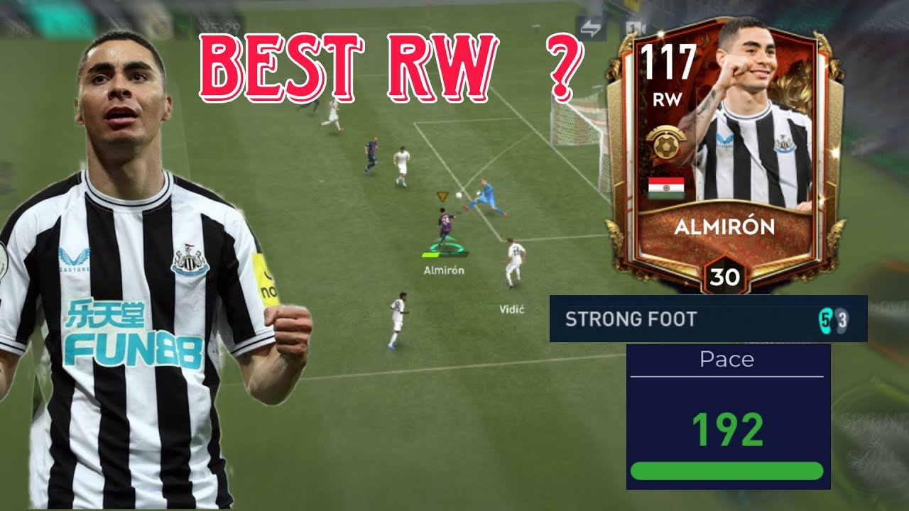 Almiron review fifa mobile || is he best right winger ? || better than raphinha ? 
