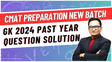 Past year Question Solution CMAT/PUFOM/PuMAT Preparation Classes in Nepal 2082 Live Class