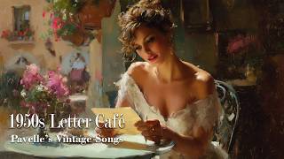 A Quiet Letter Reading at a 1950s Café | Pavelle’s Vintage Songs screenshot 4