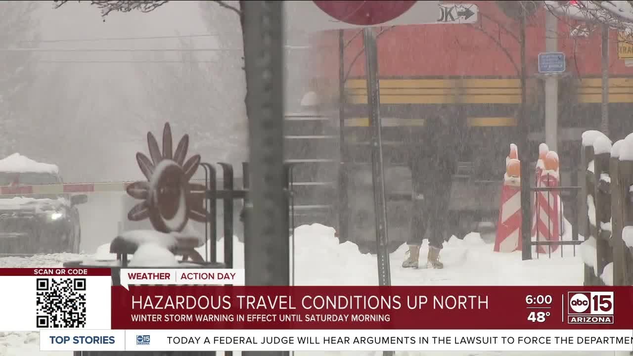 Snow covers Arizona's high country