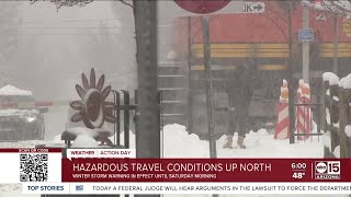 Snow covers Arizonas high country