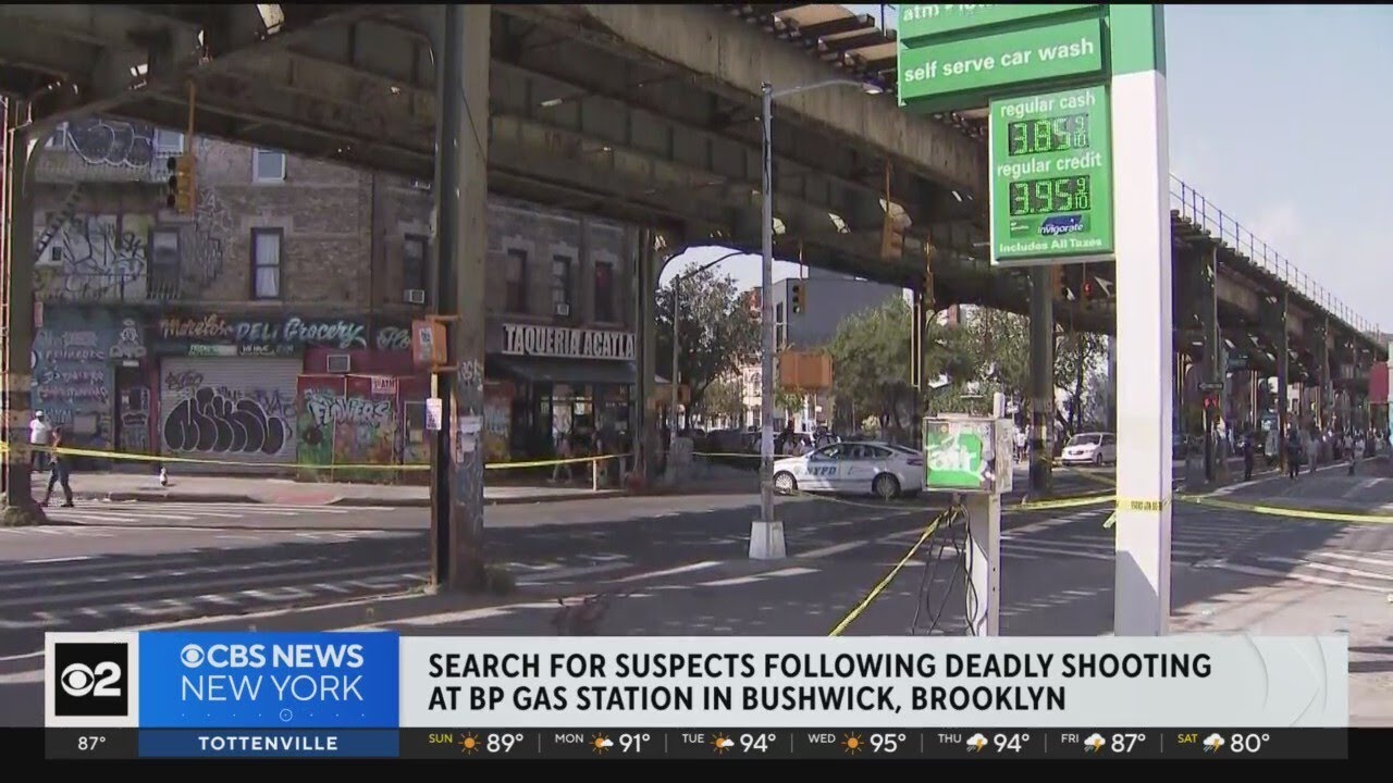 NYPD searching for suspects following deadly shooting at Brooklyn gas ...