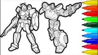 RANSFORMERS 12 Coloring Pages Colouring Pages for Kids with Colored Markers