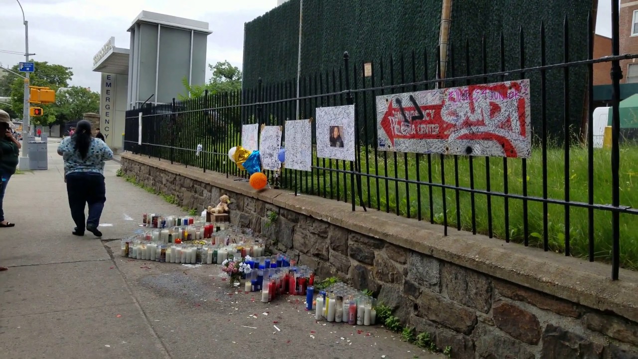 Memorial Outside St. Barnabas Hospital Grows For Lesandro "JR" Guzman