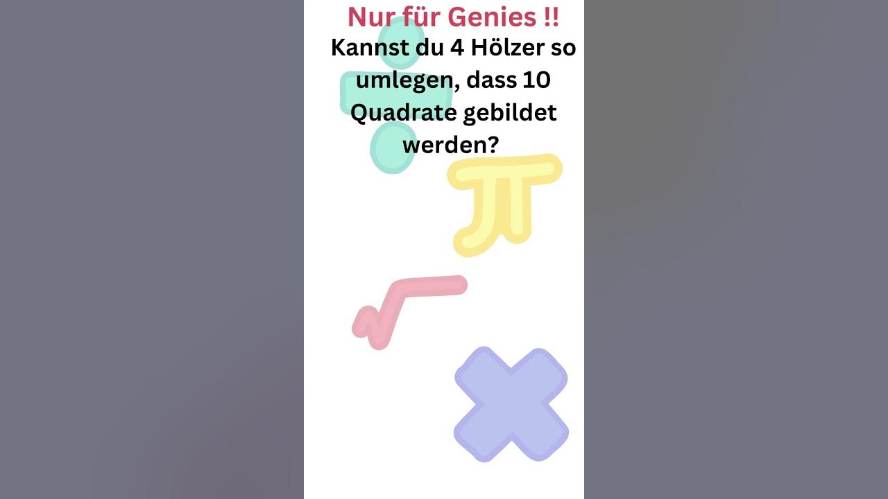 Matherätsel mit Streichhölzer #shorts - YouTube