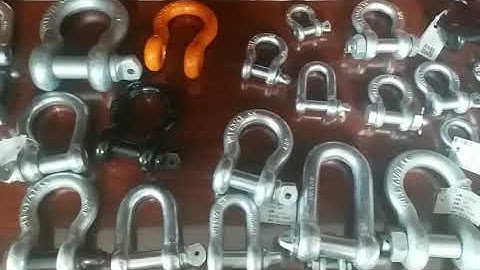 US Type Galvanized Drop Forged Alloy Steel Screw Pin Lifting Anchor Shackle