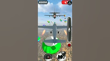 Jump into plane Android game Attempt  21 stage  5 #shorts #shortsgame #androidgames #rampjump