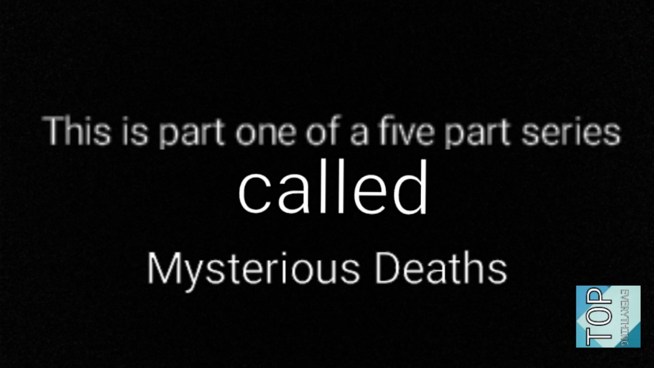 Mysterious Deaths (Part 1) Tom Thomson's Fishing Trip YouTube