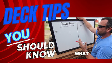 How to build a deck - Beam discussion