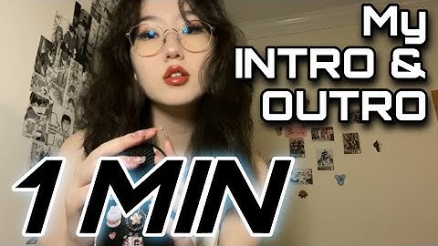 ASMR in 1 Minute 30 Seconds | Repeating my Intro & Outro ✨super tingly!✨