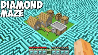 This is Endless DIAMOND MAZE around Village !!! Infinity Treasure Maze Challenge !!!