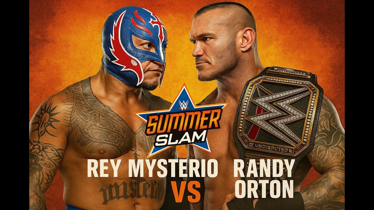 THE HIGHLIGHTS OF THE RANDY ORTON VS REY MYSTARIO FOR THE CHAMPIONSHIP AT SUMMERSLAMP