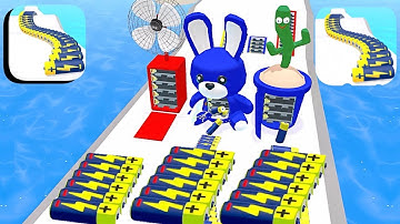 Battery Run 3d 🔋🌈🔋All Levels Walkthrough (iOS,Android) 😎Gameplay MAX ✅NEW UPDATE
