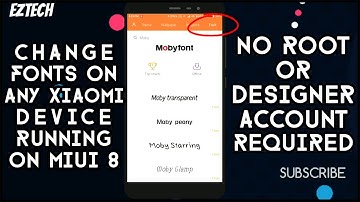 MIUI 8 inbuilt Font Option without rooting / Designer account | Theme Store Update
