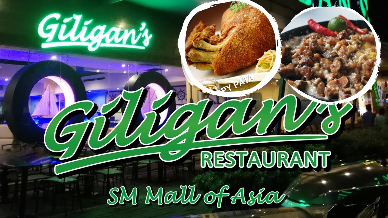 Giligan's, SM Mall of Asia Philippines | Best Filipino Crispy Sisig & Pata Review 🇵🇭