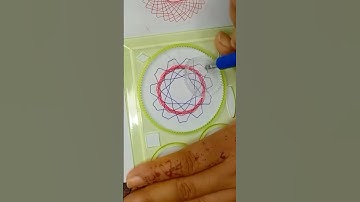 Easy Spirograph pattern for beginners#asmr#satisfying#spirograph