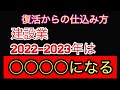 【アフターコロナ】2,3年後の建設業はどうなる!?過去のデータから予想してみた。