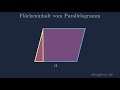 Parallelogramm Flächeninhalt berechenen - Herleitung - Simplexy.de