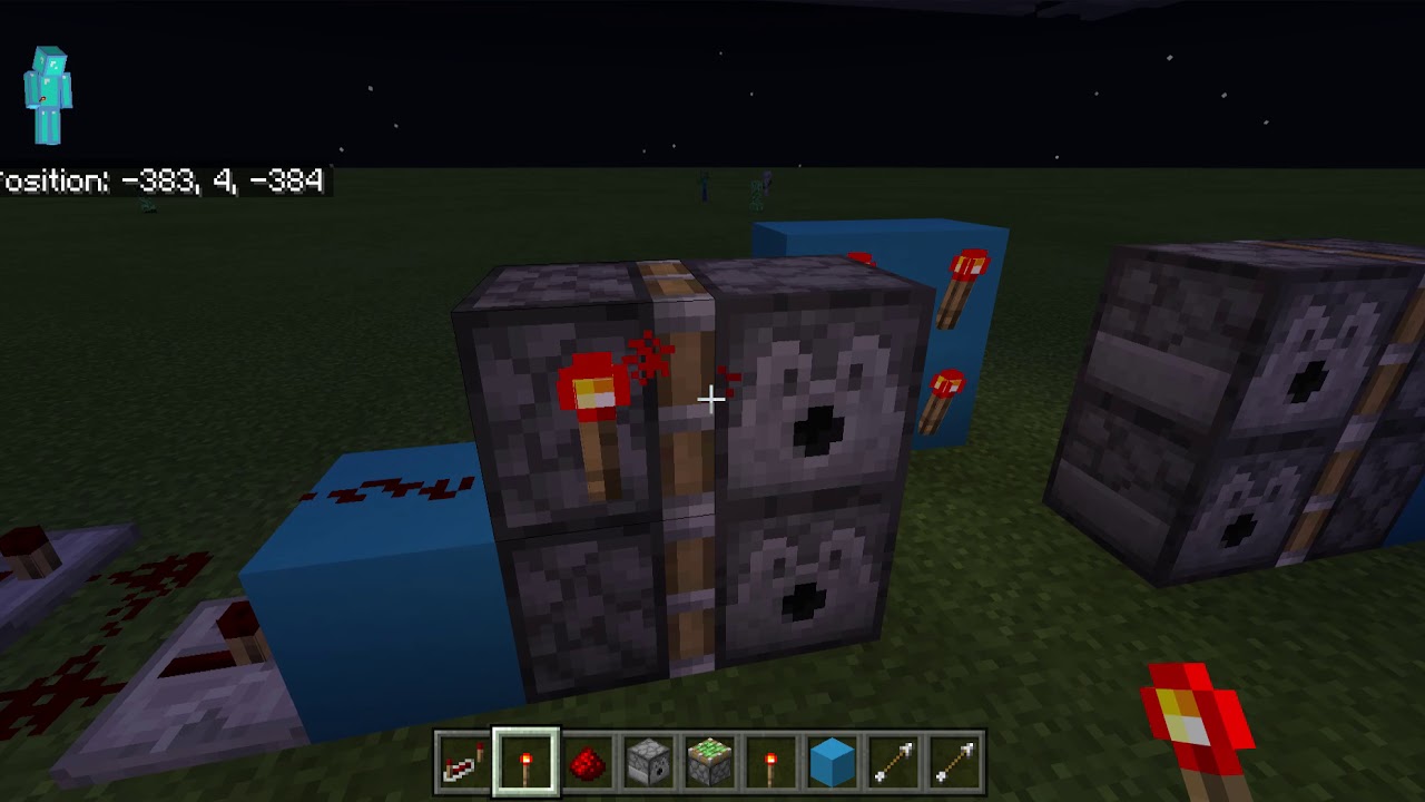 How to build a simple shotgun in minecraft PE. YouTube