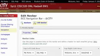 Adding the Classlist to the Navigation Bar