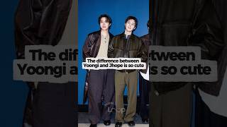 The difference between Yoongi and Jhope is so cute😍 the opposite #bts #sope