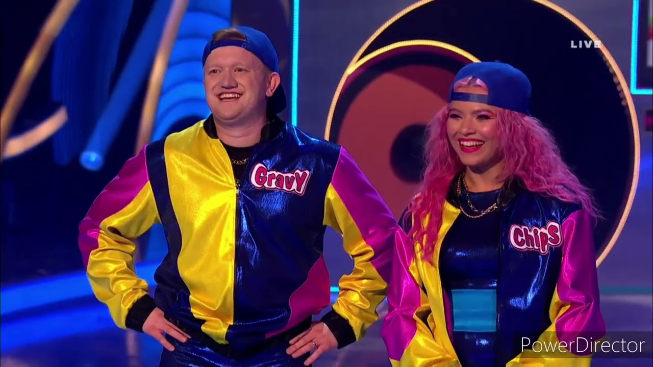 Sam Aston and Molly Lanaghan skating in Dancing On Ice (80s Week) (16/2/25)