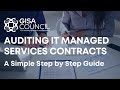 Auditing IT Managed Services Contracts: From SLA to Control | IT Audit Webinar | GISA Council |