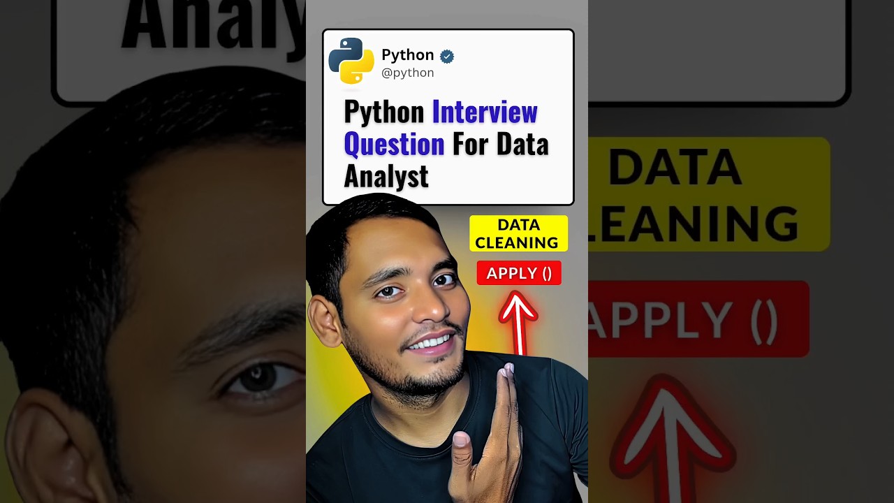 Python Interview Questions for Data Analysts | Data Cleaning with Pandas Apply Function |Tuning Data